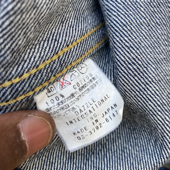 VTG Dry Bones X Japan 🇯🇵 Selvage Denim Jacket, Sz M - Picture 12 of 16